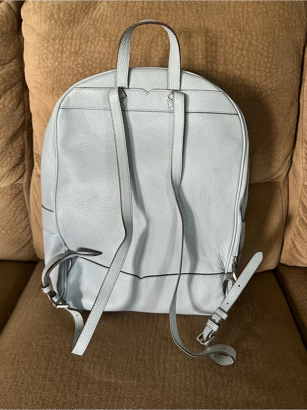 kate spade Light Blue Pebbled Leather Backpack